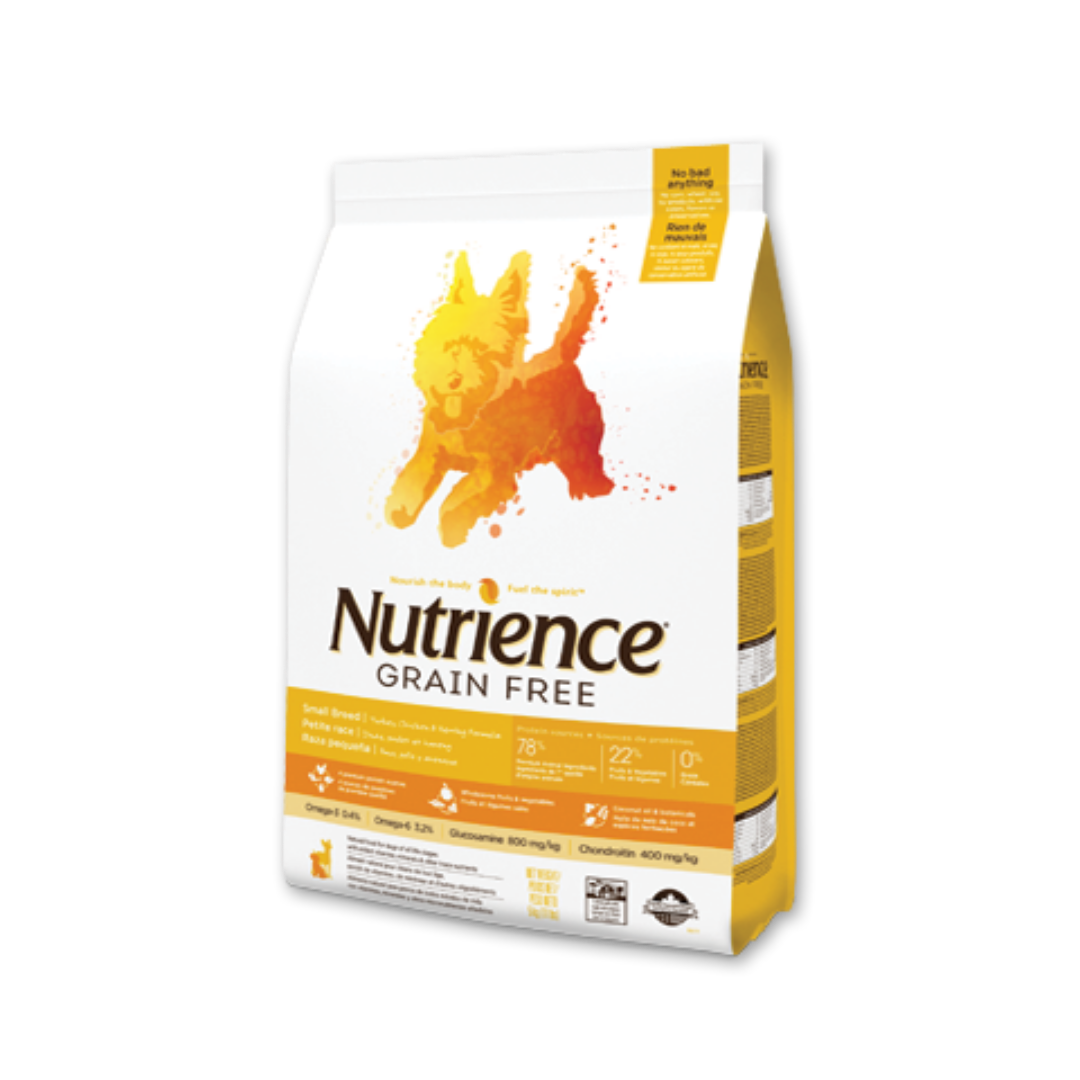 Nutrience Grain Free Turkey Chicken & Herring Small Breed 5 kg - Alimento Grain Free para Perros de Raza Pequeña