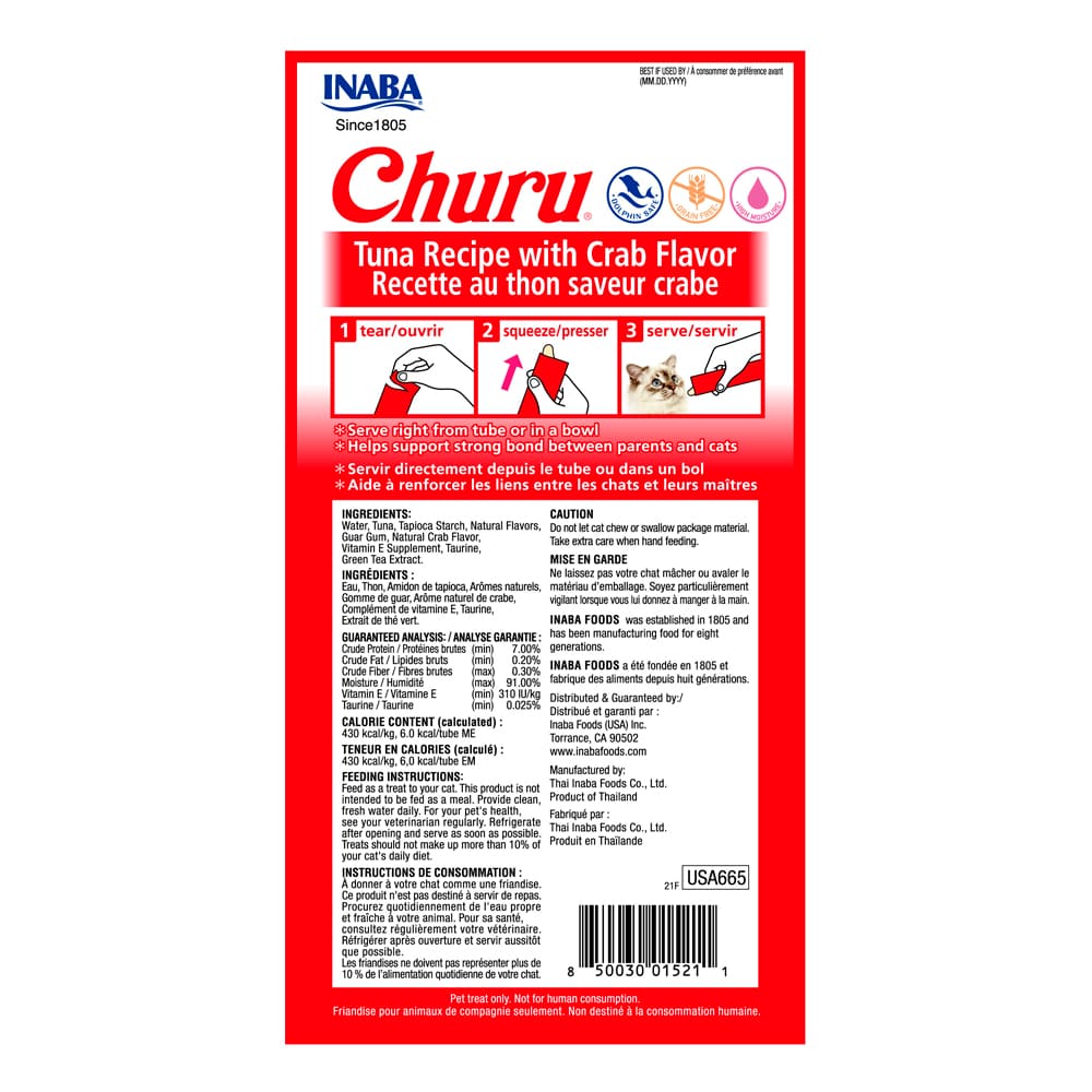 Churu Atún & Cangrejo 14 g x4