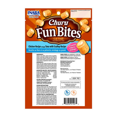Churu Fun Bites Pollo, Atún & Ostion 20 g x3