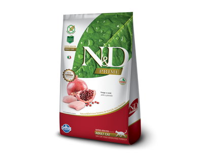 N&D Prime Gato Adulto Pollo & Granada 7,5 kg – Alimento Gato Grain Free