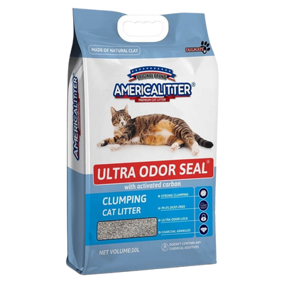 Arena America Litter Ultra Odor Seal Carbón Activo 7 kg – Máximo Control de Olores
