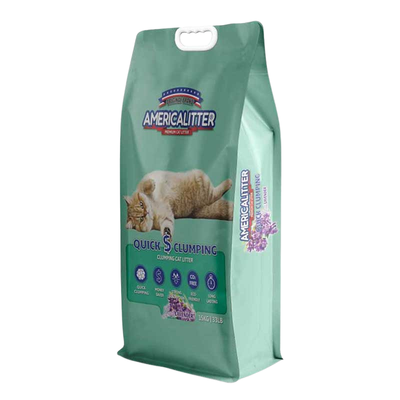 Arena America Litter Quick Clumping Lavanda 7 kg – Arena Aglomerante para Gatos